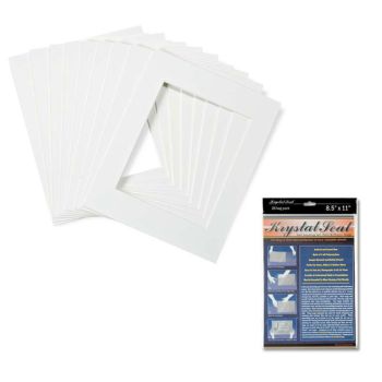 White Glove Mats w/ Krystal Seal Art and Photo Bags 4 Ply 10-Pack Style D