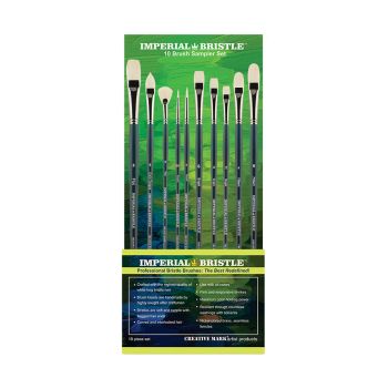 Professional Long Handle Professional Chungking Hog Bristle Brush Set of 10 Brushes