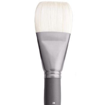 Jack Richeson Grey Matters Series 9843 Long Handle Sz 24 Bright Bristle Oil Brush