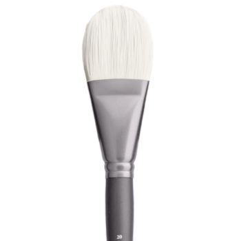 Jack Richeson Grey Matters Series 9844 Long Handle Sz 20 Filbert Bristle Oil Brush