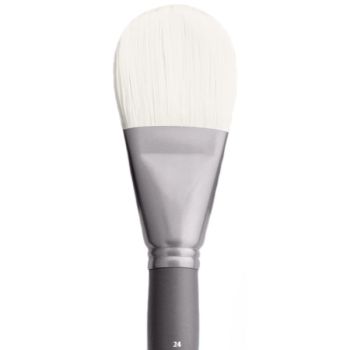 Jack Richeson Grey Matters Series 9844 Long Handle Sz 24 Filbert Bristle Oil Brush