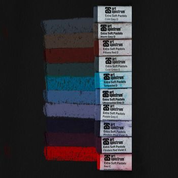 Art Spectrum Square Extra Soft Pastel 10 Set Darks