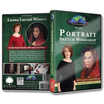 Portrait Sketch Workshop in Acrylics DVD with Luana Luconi Winner