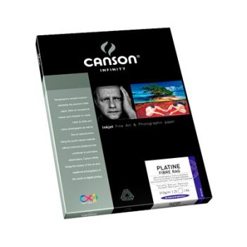 Canson Infinity Art Photo Paper Platine Fibre Rag 8.5x11" Box of 25