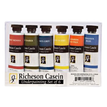 Richeson Casein - Underpainting Set of 6 37ml Tubes