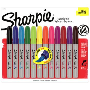 Sharpie Brush Tip Markers