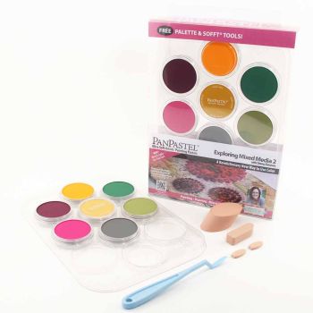 PanPastel Soft Pastels Set of 7 with Palette - Mixed Media Kit #2