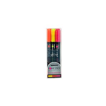 Mungyo Point Stick Solid Highlighter Set of 3 - Assorted Colors