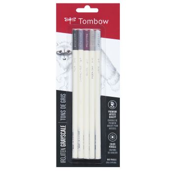 Tombow Irojiten Colored Pencils Irojiten Color Pencil Sets Set of 5 - Cool Grey