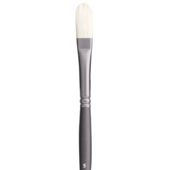 Jack Richeson Grey Matters Series 9844 Long Handle Sz 5 Filbert Bristle Oil Brush