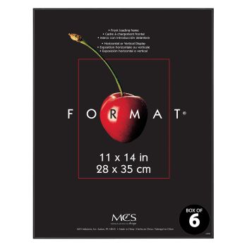 MCS Format Frame Black - Black, 11" x 14" (Box of 6)