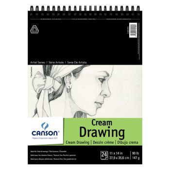 Canson Classic Cream Drawing  11x14 In Pad