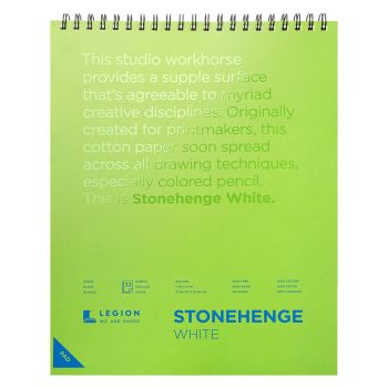 Stonehenge Paper 32 Sheets Wirebound Journal 11x14" - White Pad