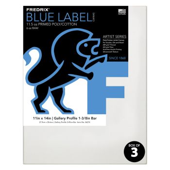 Fredrix Blue Label Ultra-Smooth Gallery Profile 1-3/8" Deep - 11"x14" (Box of 3)