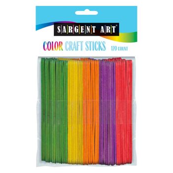 120Ct Sargent Art Craft Sticks Colors