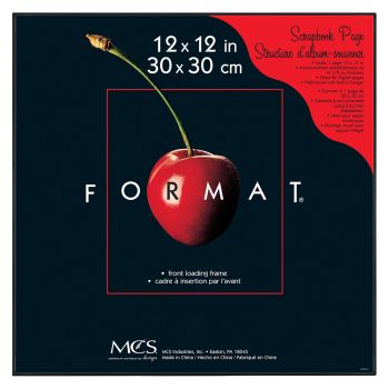 MCS Format Frame Black - Black, 12" x 12"