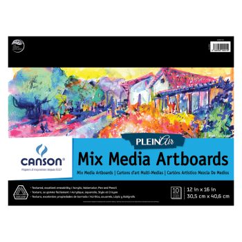 Canson Plein Air Mixed Media Pad 12x16"