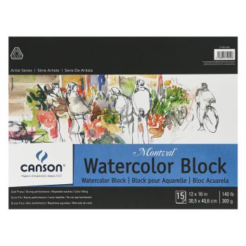 Canson Montval 12x16 inch Watercolor Block