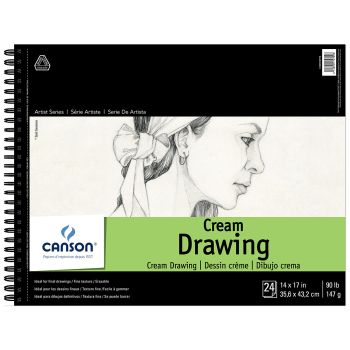 Canson Classic Cream Drawing 14X17 In Pad

