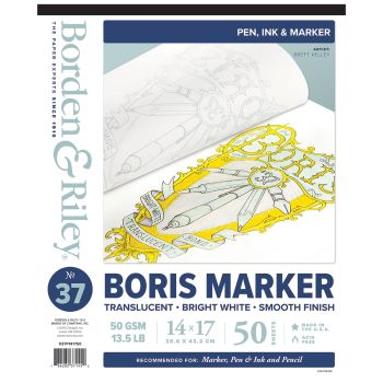 Borden & Riley #37 Boris Marker Layout Cloth Bound Pads 14x17 in