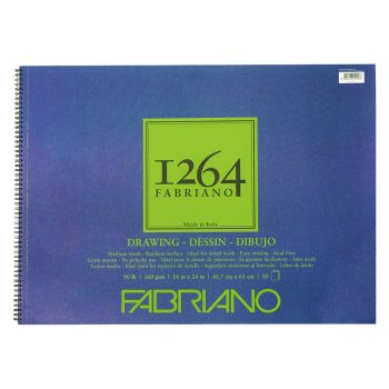 Fabriano 1264 Drawing 90lb (20-Sheet) Spiral Pad 18x24 