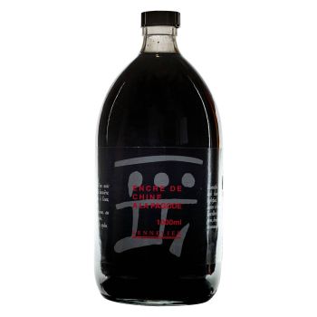 Sennelier India Ink - China Black, 1 Liter Bottle