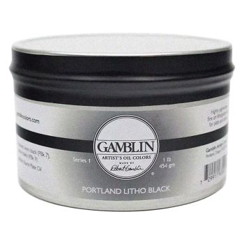 Gamblin Portland Litho Black Lithography Ink 1lb