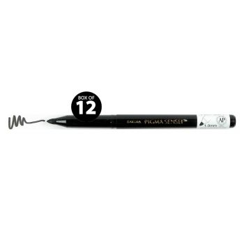 Sakura Pigma Sensei Drawing Pen - Black, 1mm (Box of 12)