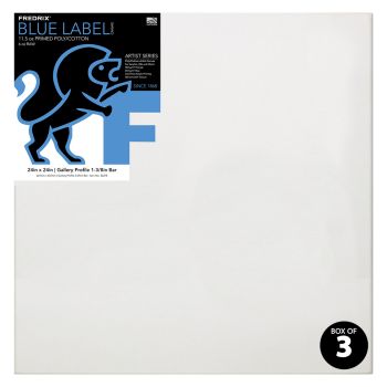 24x24" Blue Label Ultrasmooth 1-3/8" Deep Gallery Profile (Box of 3)