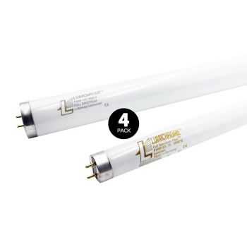 Lumichrome Fluorescent Bulbs 48" - 40 Watt, 4 Pack