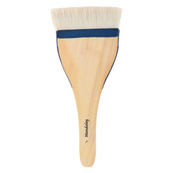 Creative Mark Mandalay Professional Goat Hair Hake Brush 4"