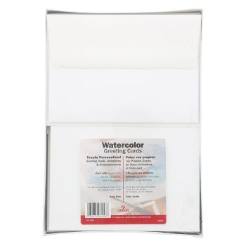 Canson Montval Greeting Cards & Envelopes Watecolor Blank Cold Press 5-1/4" x 7-1/4" (Pack of 30) 