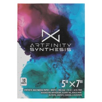Artfinity Synthesis Multimedia Watercolor Paper Pad, 5x7", 10 Sheets