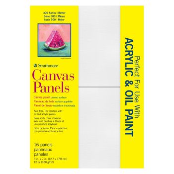 Strathmore 300 Series Canvas Panel 5x7", 16-Pack