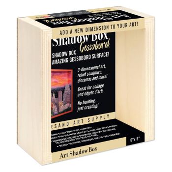 Ampersand Museum Series Art Shadow Box 6x6" Gessobord