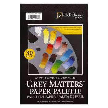Grey Matters 30-Sheet Paper Palette Pad 6x9" 