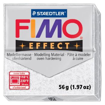 FIMO Effect 1.97 oz Bar - Glitter White
