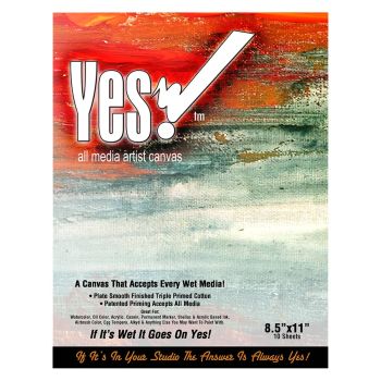 Yes! All Media Cotton Canvas Pad 8.5x11" 10 Sheets 