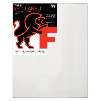 Fredrix Red Label 1-3/8" Deep Medium Tooth 8x10 Canvas