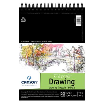 Canson C' A Grain Drawing Pad 9"x12"