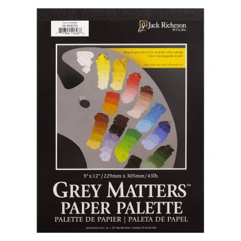 Grey Matters 50-Sheet Paper Palette Pad 9x12"