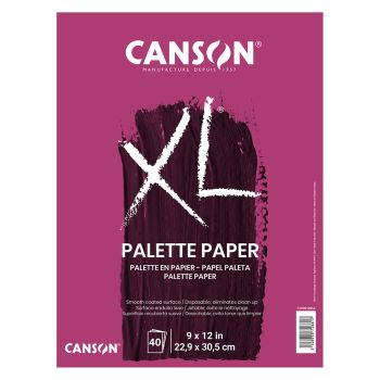 Canson XL Disposable Palette Paper 9"x12", 40 Sheets