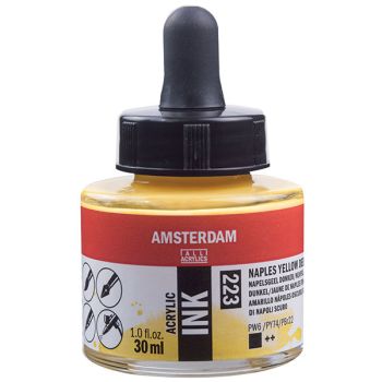 Amsterdam Acrylic Ink 30ml - Naples Yellow Deep