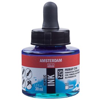 Amsterdam Acrylic Ink 30ml - Primary Cyan