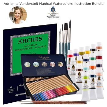 Adrianna Vanderstelt Magical Turner Watercolors Illustration Bundle Signature Set