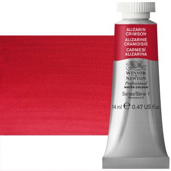 Winsor & Newton Professional Watercolor 14 ml Paint Tube - Alizarin Crimson