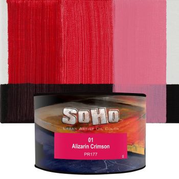 SoHo Artist Oil Color Alizarin Crimson 430ml Can