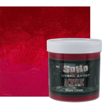 Soho Urban Artist Acrylic 500 ml Jar - Alizarin Crimson