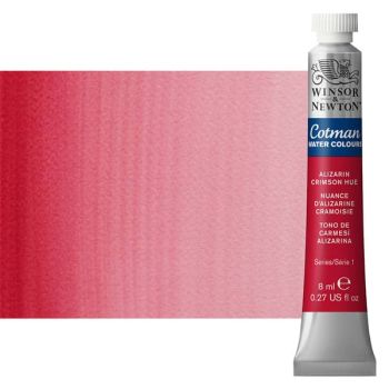 Winsor & Newton Cotman Watercolor 8 ml Tube - Alizarin Crimson