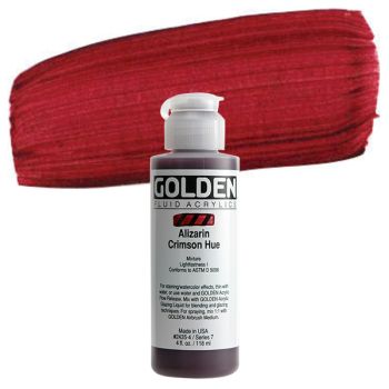 GOLDEN Fluid Acrylics Alizarin Crimson Hue 4oz